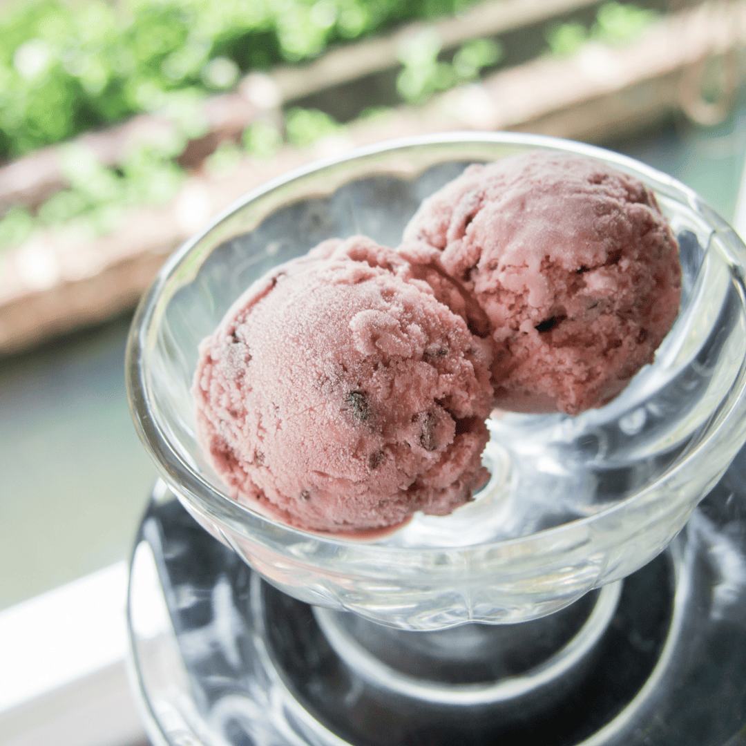 Helado de frijol japonés